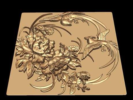 Art created with CNC routing.