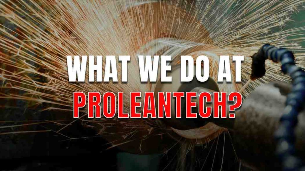 Grinding metal with many flying sparks.