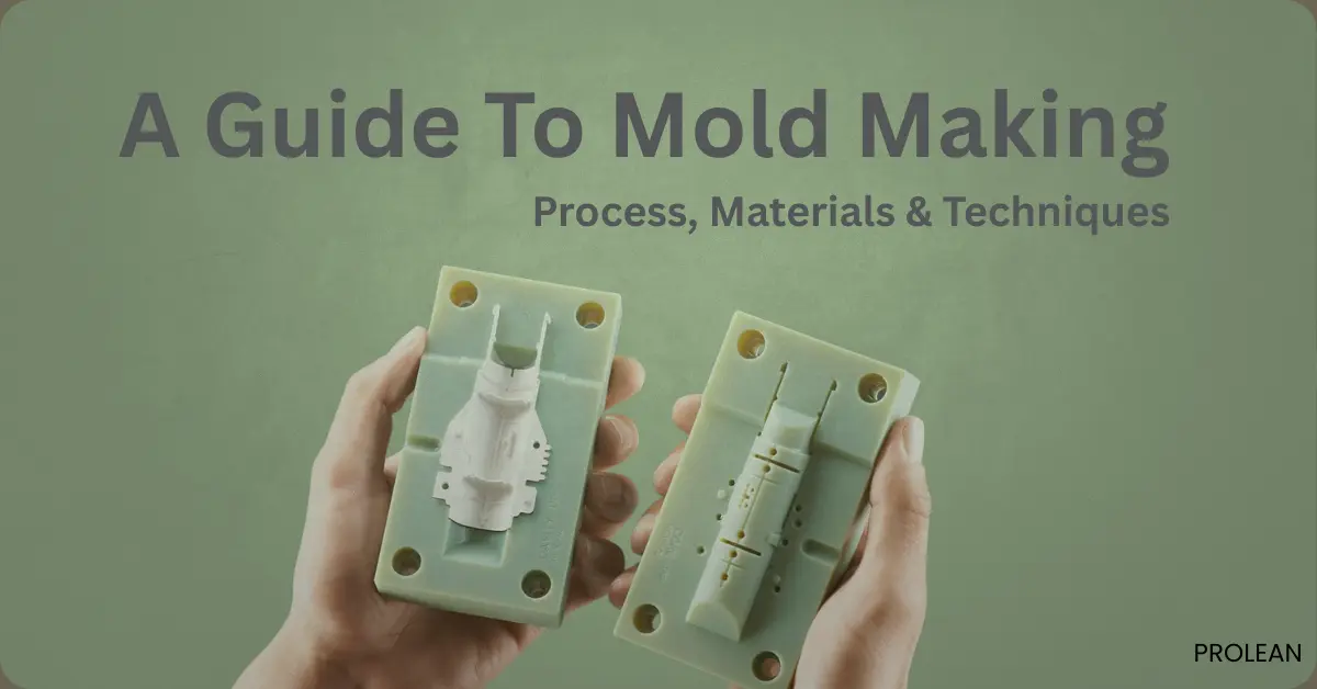Guide to mold making – hands holding silicone molds with casted parts, explaining mold making process, materials, and techniques