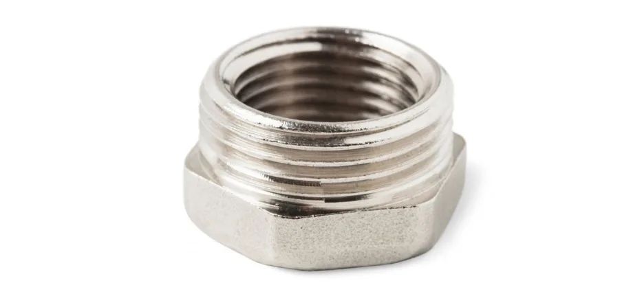 Bright nickel electroless plated threads