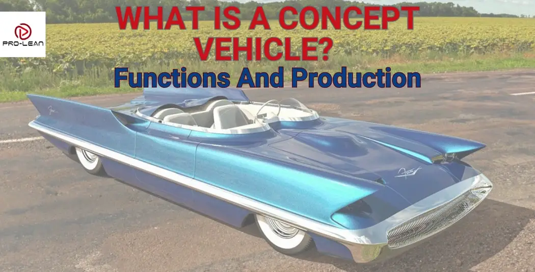 Futuristic blue concept vehicle with sleek, low-profile design and distinctive fins