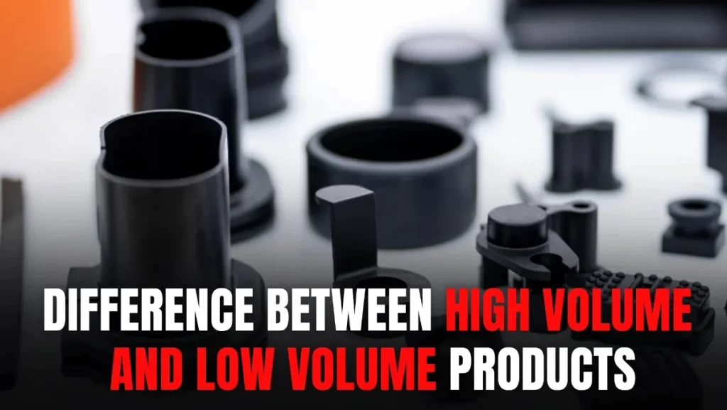 Various small, dark industrial product components.