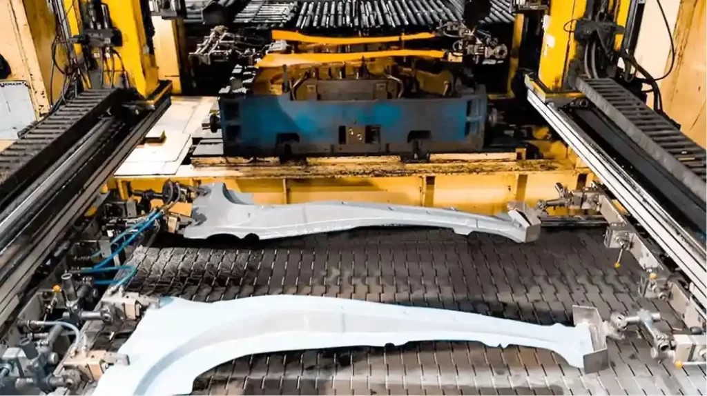 Large industrial machinery with various metal components