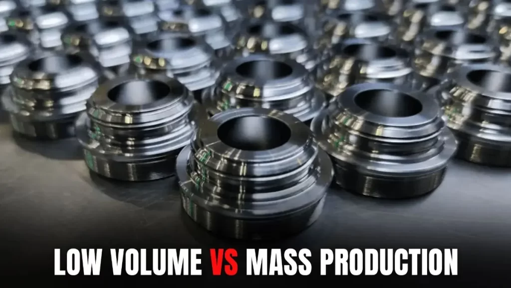 Rows of machined metal parts.