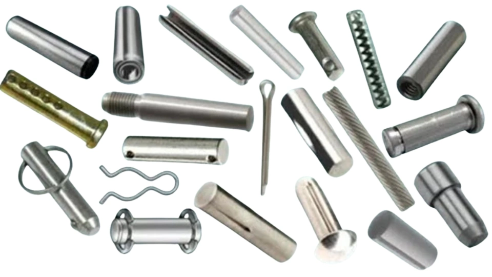 An image showing different variations of mechanical pins 