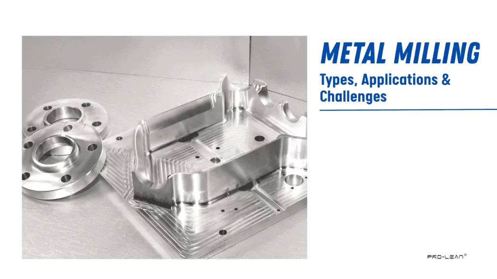 Finished metal parts after milling.