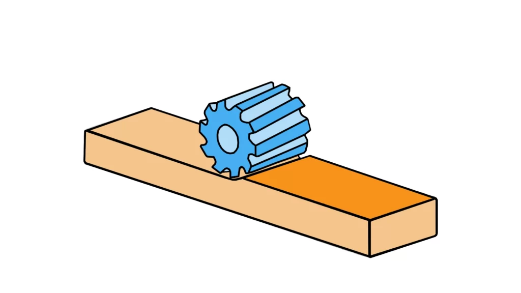 An illustration of plain milling.