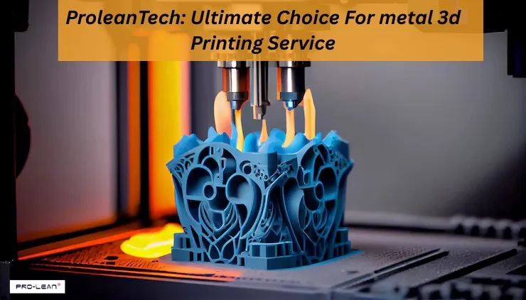 Metal 3D printer creating a complex blue structure.