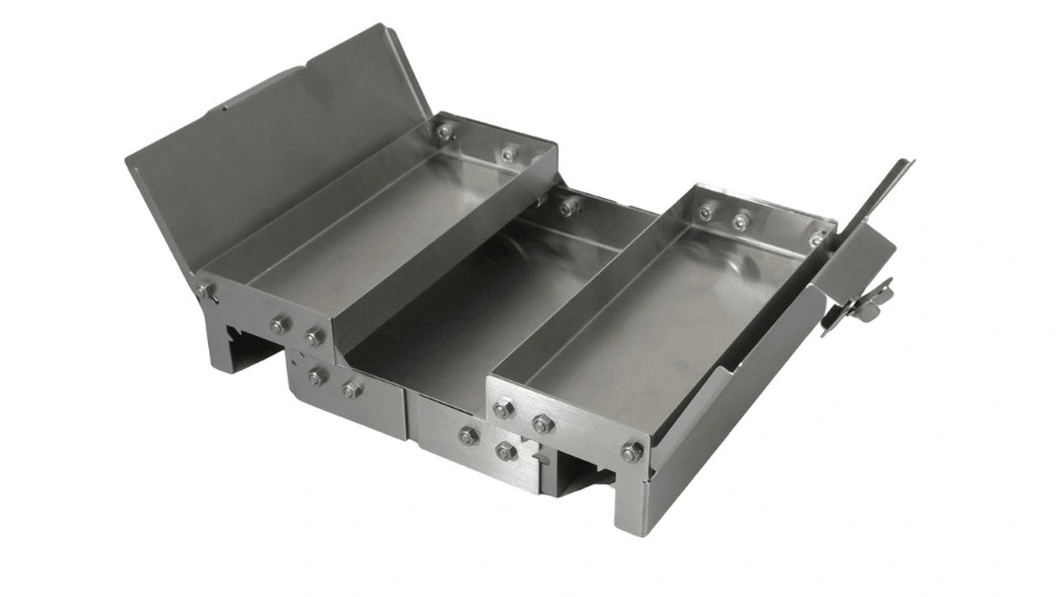 Sheet metal product reinforced with nut & bolt fasteners