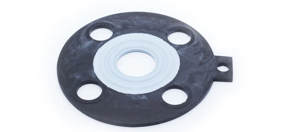 Teflon gasket on a white background