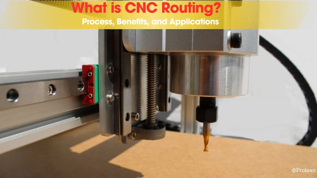 Blog’s feature image showing CNC routing setup with title text at the top